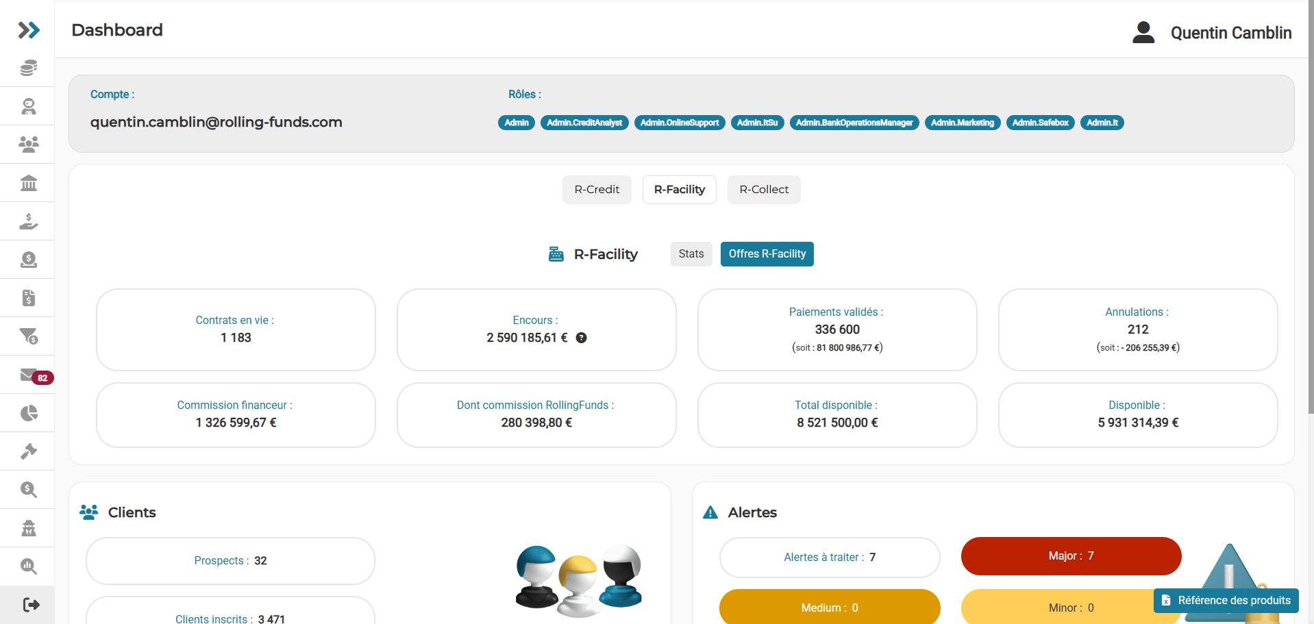 Aperçu du projet Rolling Funds